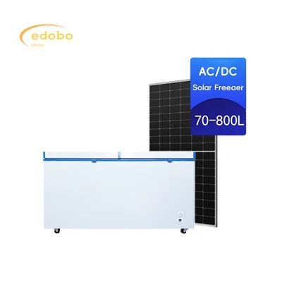 Energiaa säästävä AC/DC Solar Deep Pakastin Jääkaappi Kotitalouskäyttöön